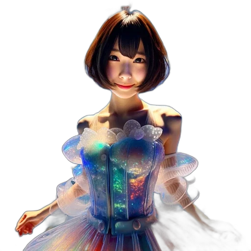 dress, robot, concept art, fantasy art transparent PNG cut-out