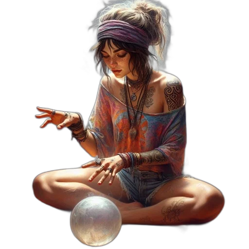jewelry, hat, staff, dress transparent PNG cut-out