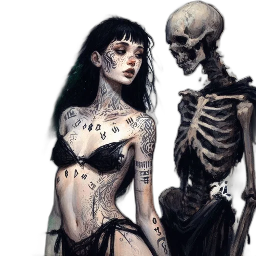 dress, jewelry, fantasy art, concept art transparent PNG cut-out