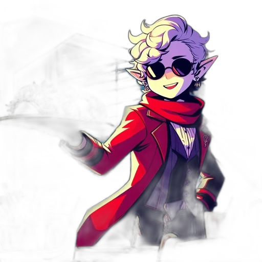 jacket, staff, concept art, pixel art transparent PNG cut-out