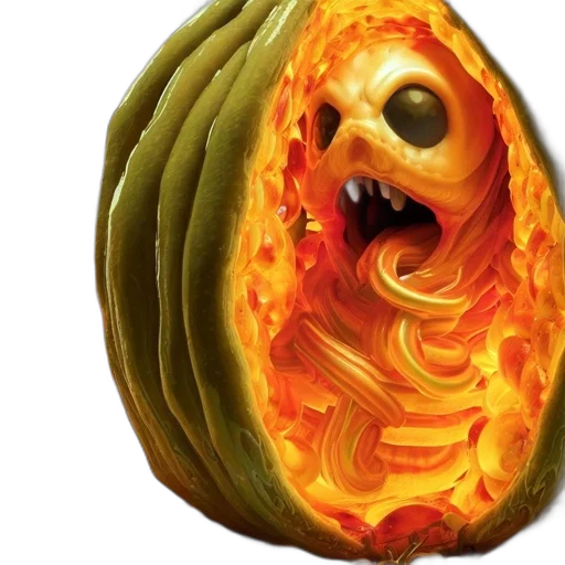 food, mask, creature, dragon transparent PNG cut-out