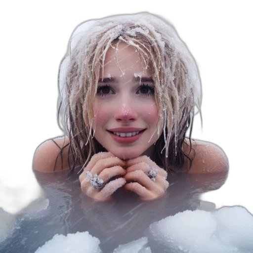 face, hair, creature, jewelry transparent PNG cut-out