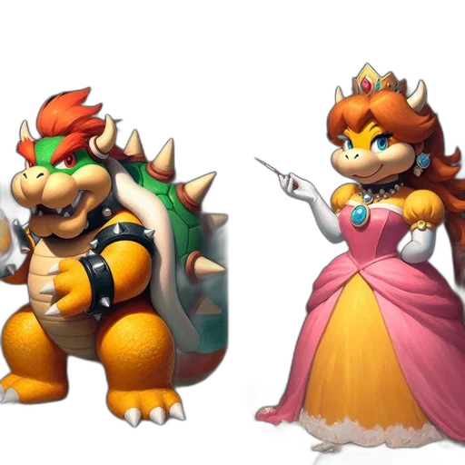 crown, dress, concept art, 3d render transparent PNG cut-out