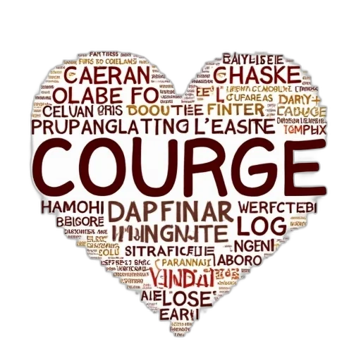 word, cloud, words, courage transparent PNG cut-out