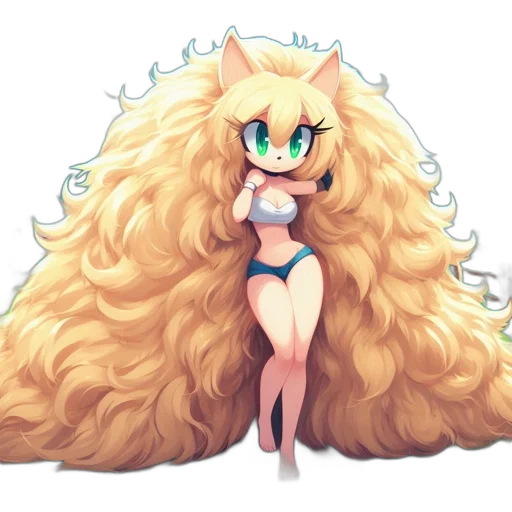 hair, dress, creature, animal transparent PNG cut-out