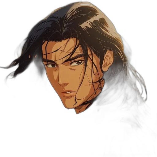 face, hair, mask, fantasy art transparent PNG cut-out