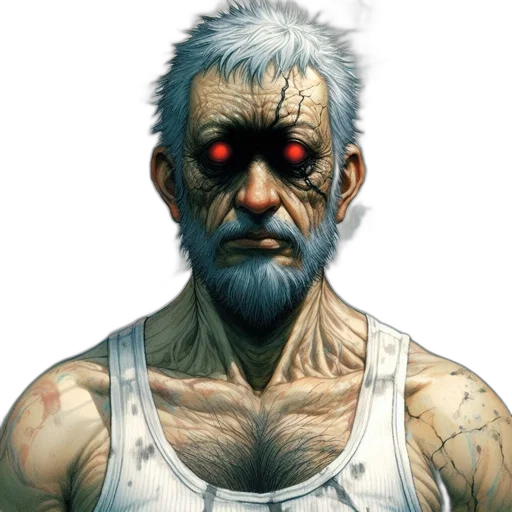 face, mask, staff, creature transparent PNG cut-out