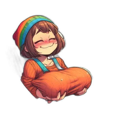 hat, jacket, creature, dress transparent PNG cut-out