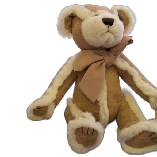 stuffed, teddy, bear, bow transparent PNG cut-out