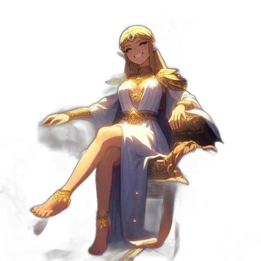 crown, dress, staff, sword transparent PNG cut-out