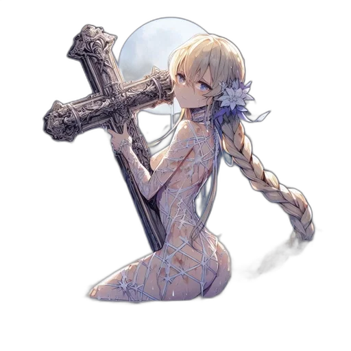 sword, weapon, staff, robot transparent PNG cut-out