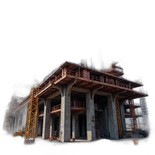 building, furniture, 3d render, photorealistic transparent PNG cut-out