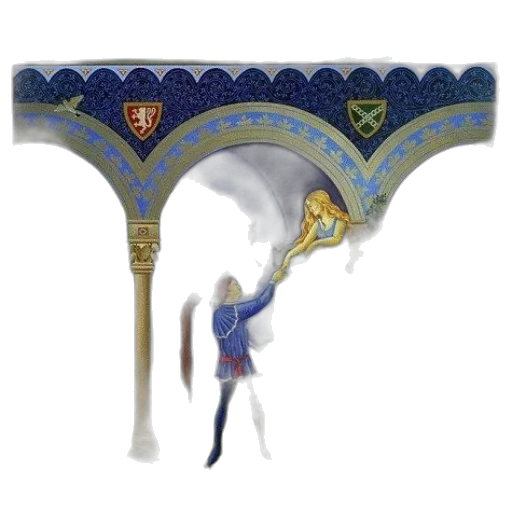 umbrella, staff, sword, crown transparent PNG cut-out