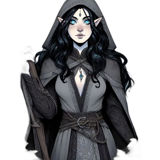 staff, dress, fantasy art, concept art transparent PNG cut-out