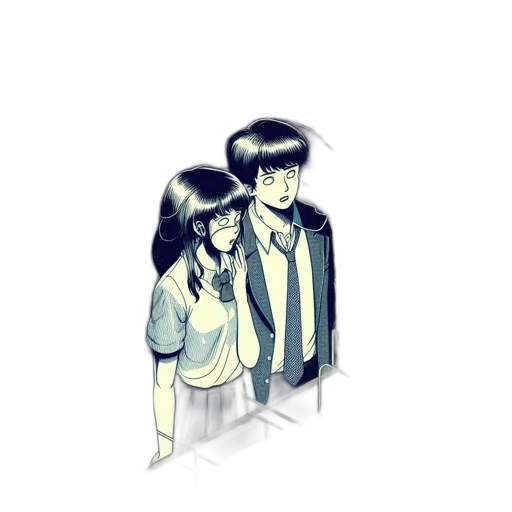 jacket, robot, pixel art, anime transparent PNG cut-out