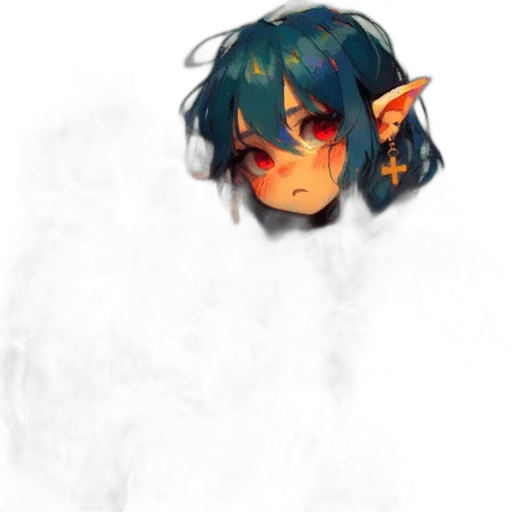 mask, dragon, face, staff transparent PNG cut-out