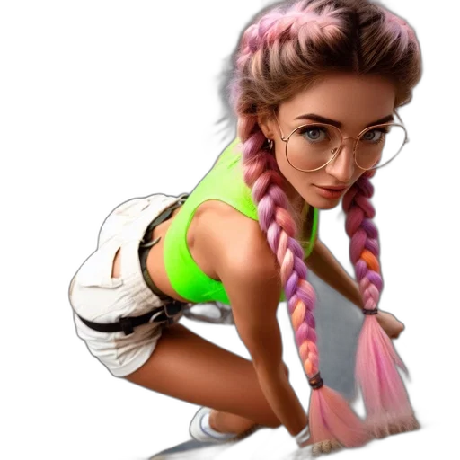 staff, hair, cartoon, concept art transparent PNG cut-out