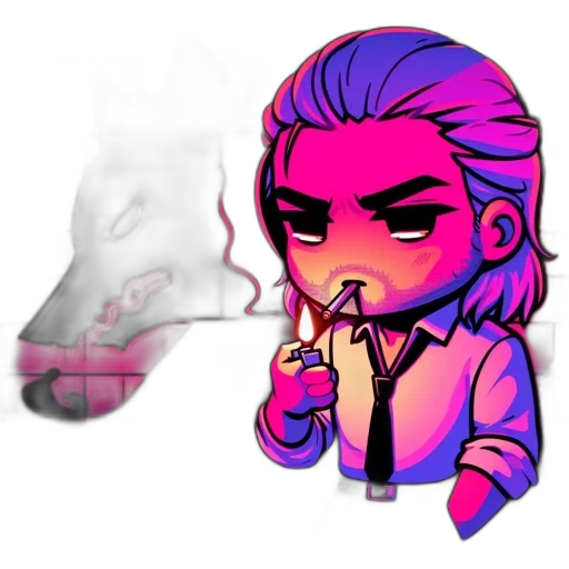 vaporwave, cyberpunk, concept art, pixel art transparent PNG cut-out