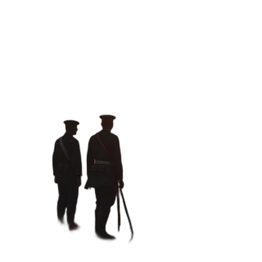 staff, umbrella, hat, jacket transparent PNG cut-out