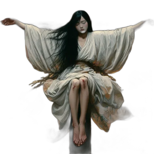 dress, creature, fantasy art, concept art transparent PNG cut-out