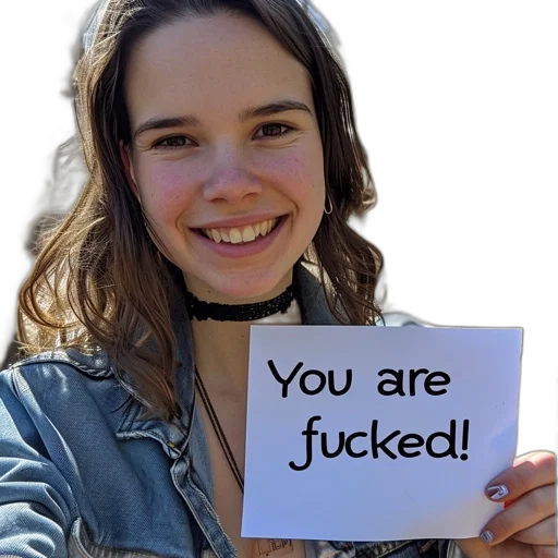 jacket, face, jewelry, hat transparent PNG cut-out