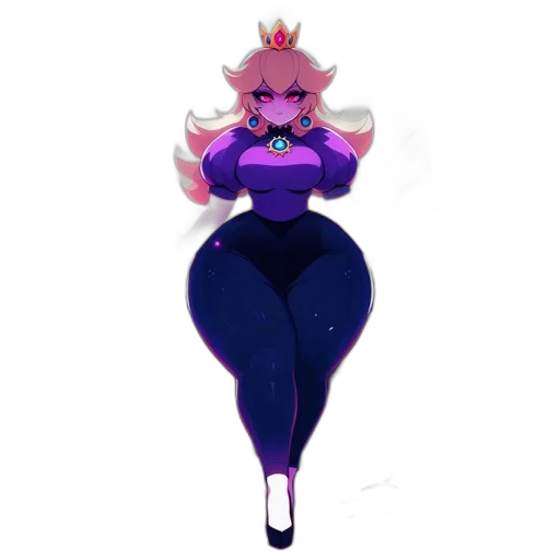crown, dress, staff, creature transparent PNG cut-out