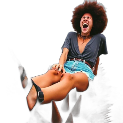 hair, shoes, furniture, photorealistic transparent PNG cut-out