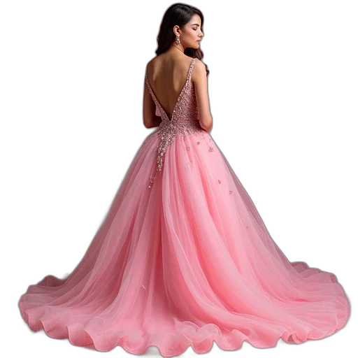 dress, 3d render, photorealistic, pastel transparent PNG cut-out