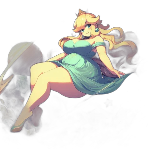 dress, staff, dragon, crown transparent PNG cut-out