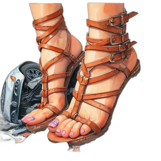 shoes, robot, weapon, jewelry transparent PNG cut-out