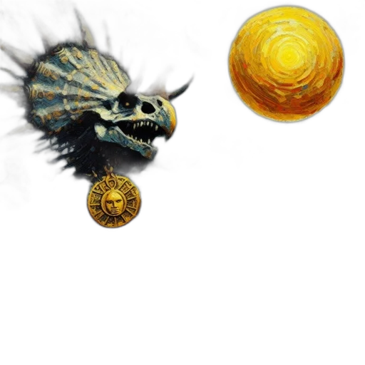 dragon, creature, mask, jewelry transparent PNG cut-out