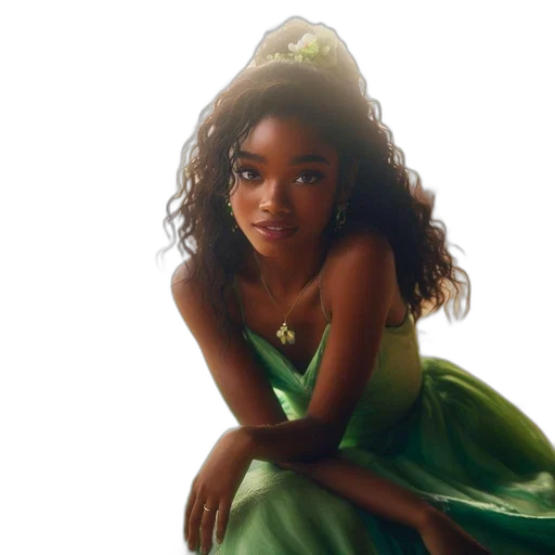 crown, dress, concept art, photorealistic transparent PNG cut-out
