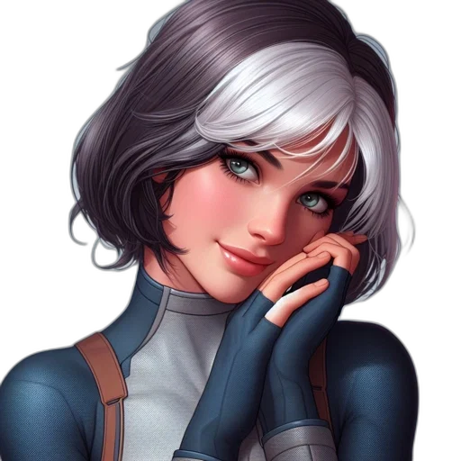face, robot, comic book art, fantasy art transparent PNG cut-out