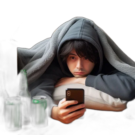 bottle, jacket, concept art, photorealistic transparent PNG cut-out