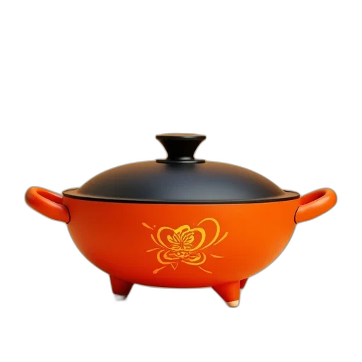 3d render, photorealistic, bright, orange transparent PNG cut-out