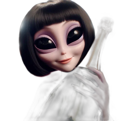 staff, robot, creature, face transparent PNG cut-out