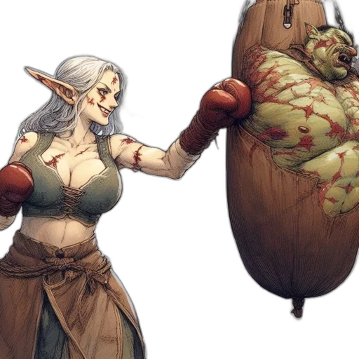 staff, concept art, fantasy art, comic book art transparent PNG cut-out