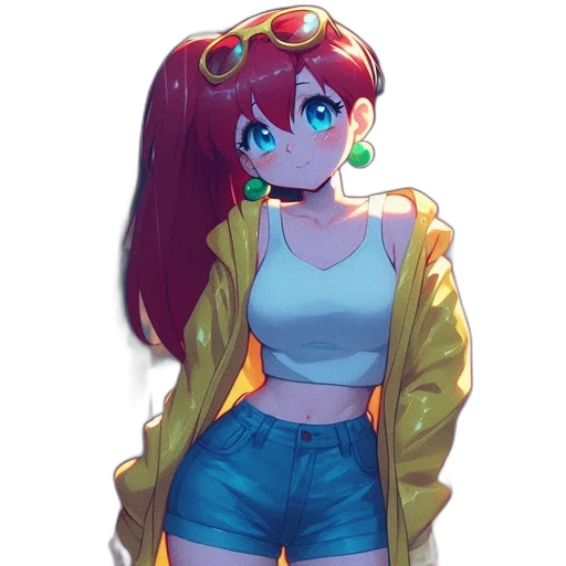 jacket, dress, staff, robot transparent PNG cut-out