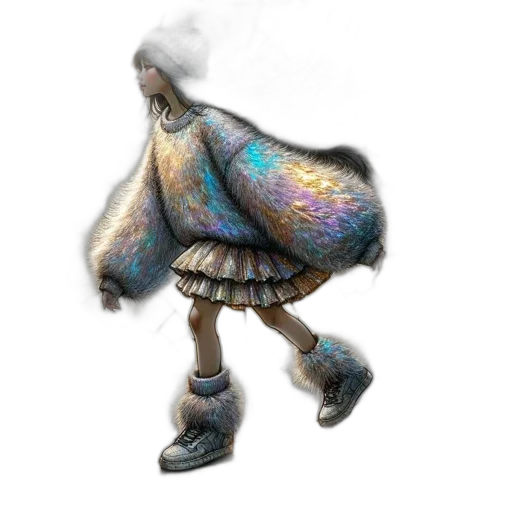 creature, dress, hat, dragon transparent PNG cut-out