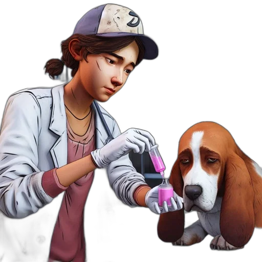 animal, concept art, photorealistic, pixel art transparent PNG cut-out