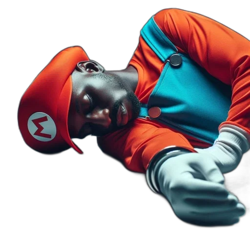 face, jacket, mask, staff transparent PNG cut-out