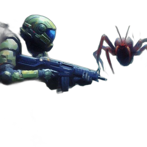 weapon, robot, creature, animal transparent PNG cut-out
