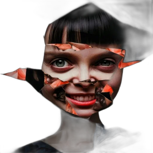 mask, face, creature, robot transparent PNG cut-out