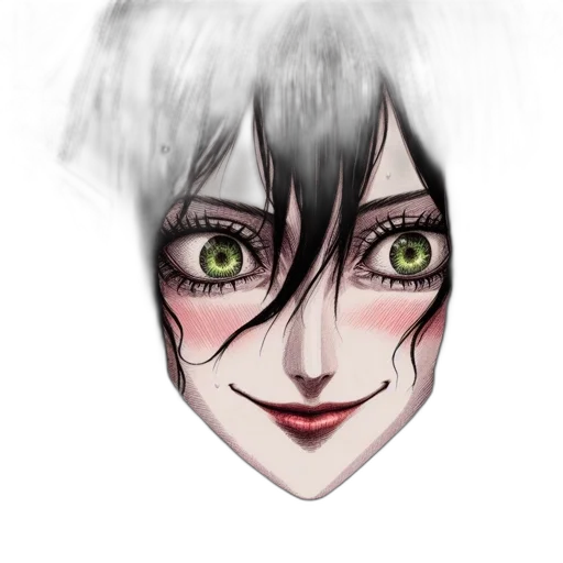 face, mask, creature, anime transparent PNG cut-out