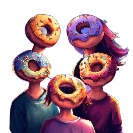 food, concept art, pixel art, 3d render transparent PNG cut-out