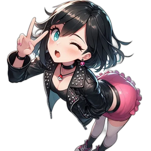 jacket, staff, weapon, creature transparent PNG cut-out