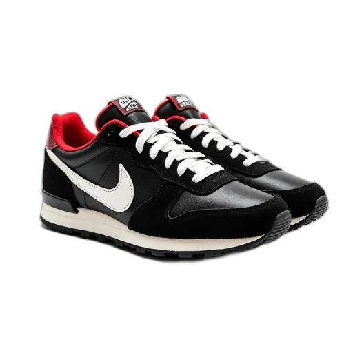 shoes, pair, black, white transparent PNG cut-out