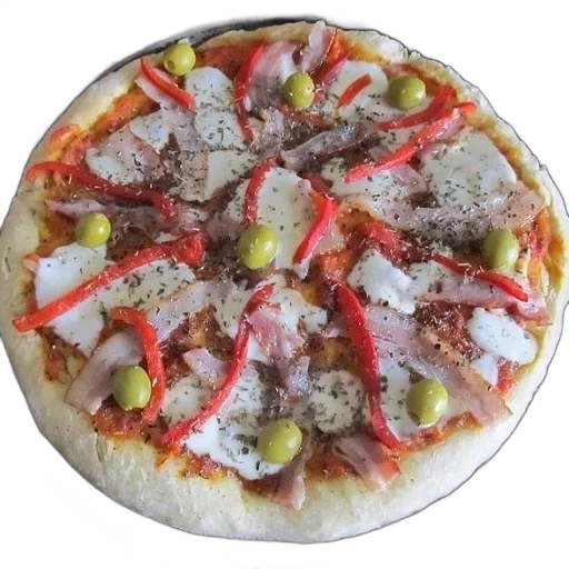 food, 3d render, pizza, olives transparent PNG cut-out