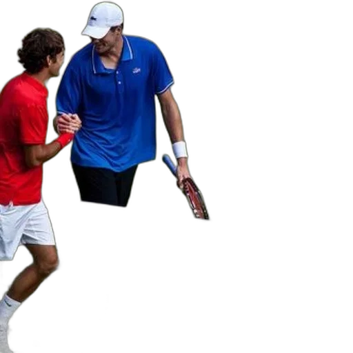 two, tennis, players, shaking transparent PNG cut-out