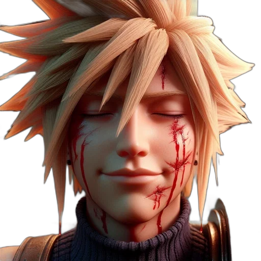 face, mask, 3d render, concept art transparent PNG cut-out